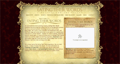Desktop Screenshot of eatingtheirwords.com